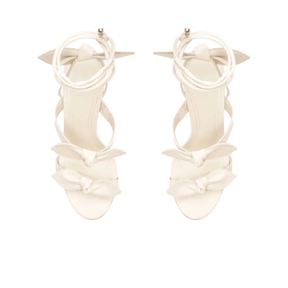 NIB SCHUTZ Alia High Nappa Leather Sandal - 8.5 / Pearl / Nappa Leather - Picture 4 of 8